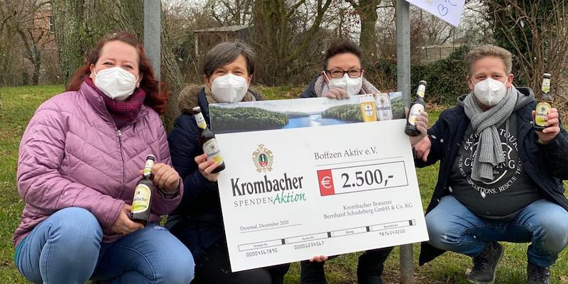 Boffzen Aktiv e.V. erhält 2.500 Euro im Rahmen der Krombacher Spendenaktion